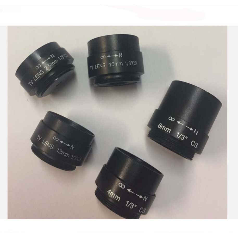 เลนส์กล้องวงจรปิดแบบ CS-Mount Fix lens For CCTV Camera Manual Focus