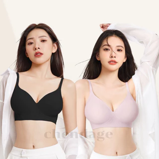 เสื้อชั้นในไม่มีโครง B180 เสื้อในไร้รอยต่อ เจลลี่บรา บราไร้ขอบ ไร้รอยตะเข็บ ฟองน้ำบาง ผ้านิ่มใส่สบาย เก็บกระชับทรง