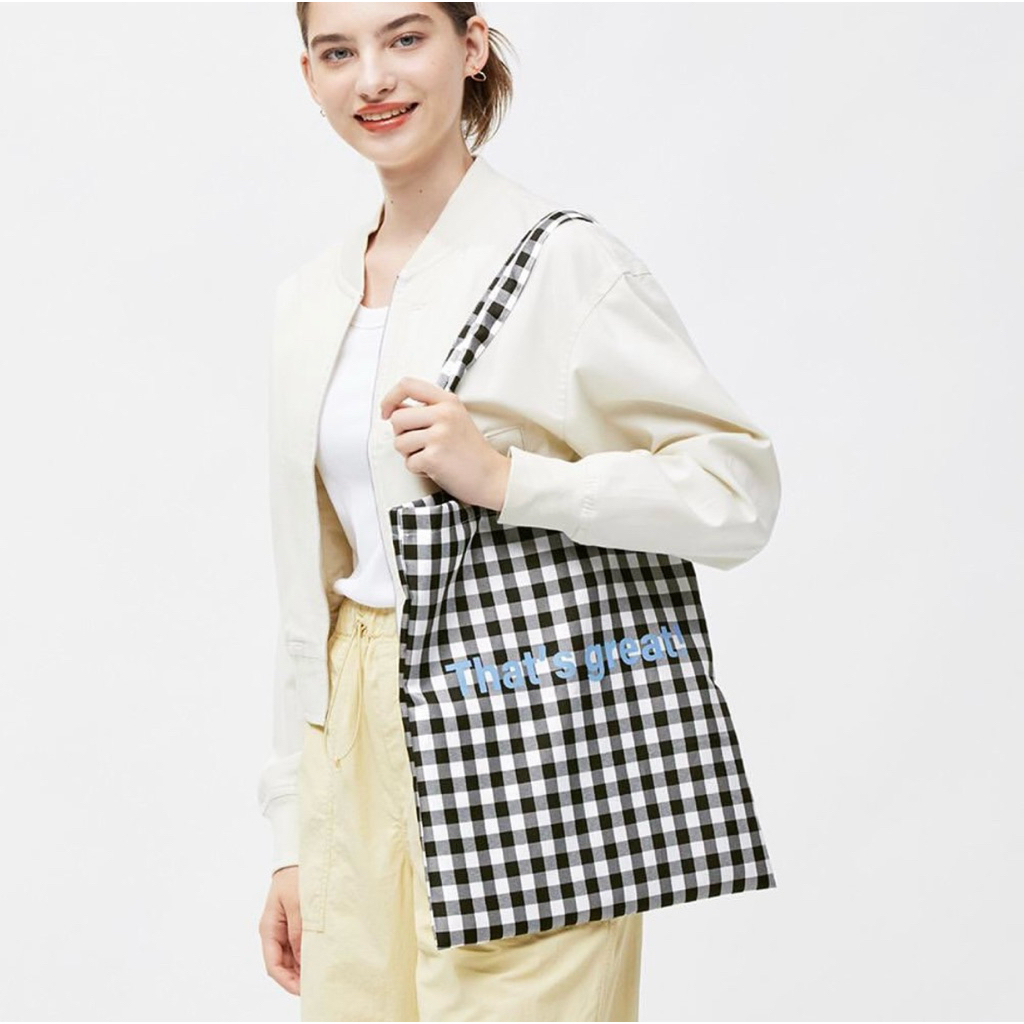 GU Message Tote Bag - 88 Black