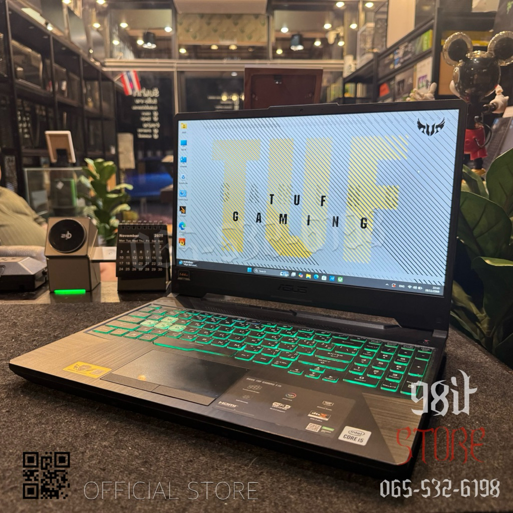 💻 NOTEBOOK 💻 Asus TUF Gaming F15 FX506LH-HN002T i5-10300H GTX 1650 RAM 8 จอ 15 นิ้ว FHD 144 Hz