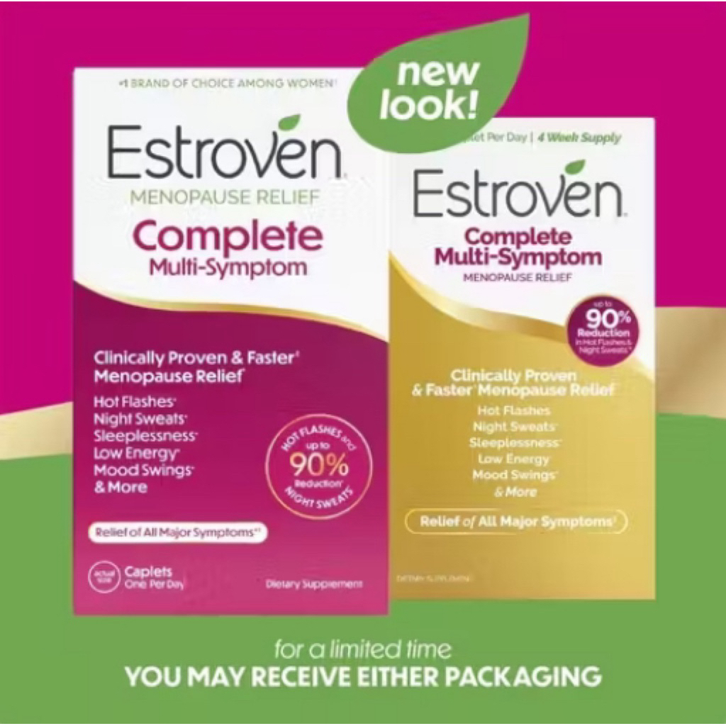 Estroven® Complete  Multi-Symptom Menopause Relief  วัยทอง อาการวัยทอง ไม่ใช่ยา จากอเมริกา 84เม็ด ราคา ถูกที่สุด ดีลบีเคเค รูปภาพหลัก