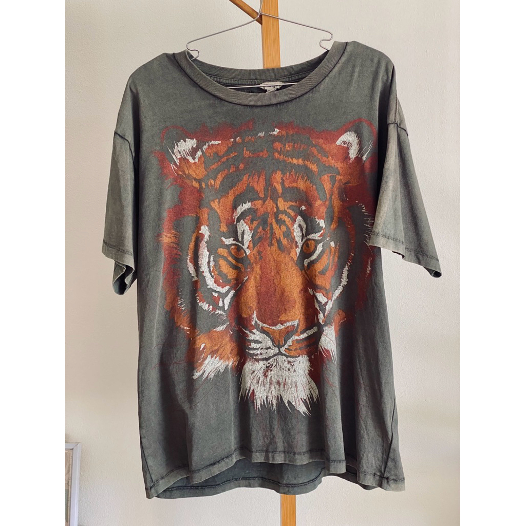 เสื้อ Vintage Tiger Wrangler T-Shirt - 90s มือสอง