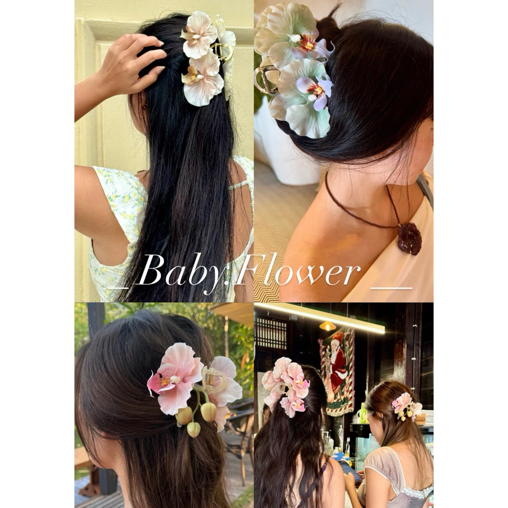 กิ้บดอกไม้ 🪷 มีพร้อมส่ง มีส่งฟรี ส่งของทุกวัน เป็นงานHandmade ❗️มีส่งทันทีค่ะ❗️มีราคาส่งสอบถามได้ค่ะ