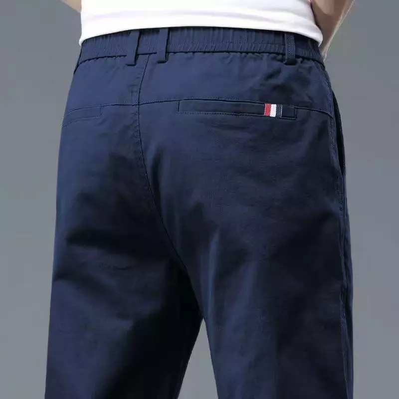 กางเกงขายาวชิโน่ ผ้ายืด ทรงกระบอกเล็ก (Slim-fit) by Normal Boy
