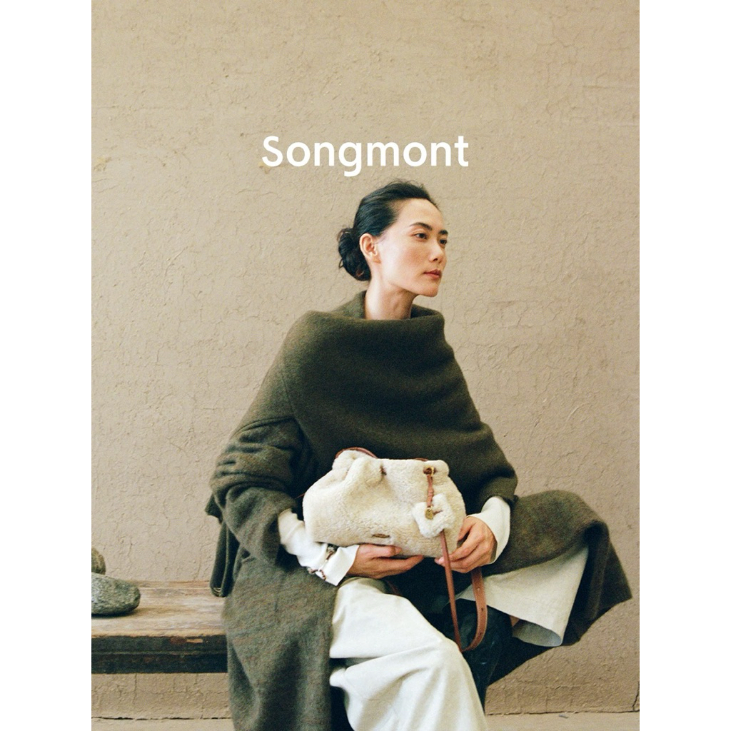 👜พรีออเดอร์ [แบรนด์แท้💯] กระเป๋า Songmont Bag - Shearling Gather Clutch Set Amber | รุ่นและสีอื่นๆสอ