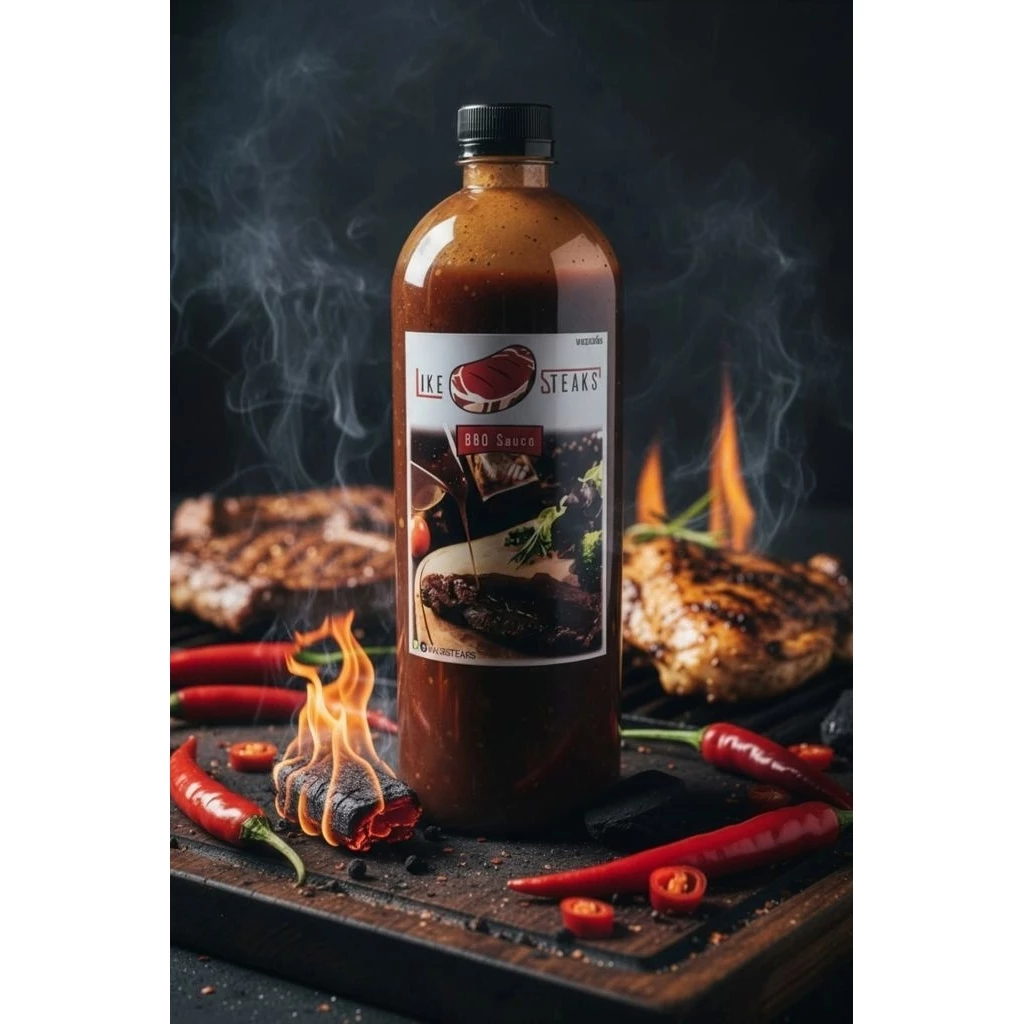(ขายดี)ซอสบาบีคิวสไปซี่ ซอสราดสเต็ก ขนาด 1000 ml