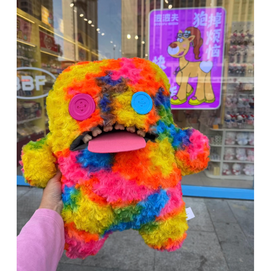 🔥พร้อมส่งจากไทย🔥 ตุ๊กตา Fuggler ยักษ์ รุ้งตากระดุม 47cm Flugger bighug ของแท้