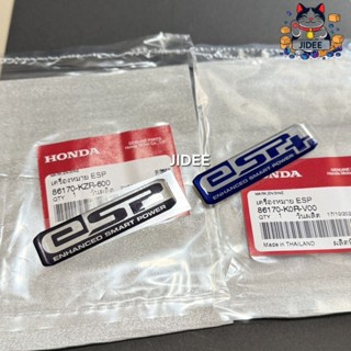 สติกเกอร์ ESP+ สีน้ำเงิน,สีดำ แท้เบิกศูนย์Honda แท้100%