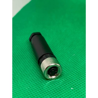 Easyturn 1Pc M8 Sensor Connector 3/4 Pin Male/Female Straight Angle Plug