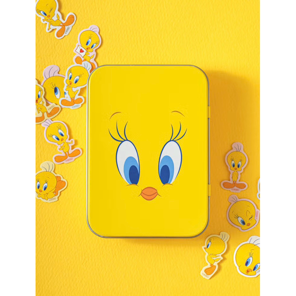 กล่องเหล็กเอนกประสงค์ + สติกเกอร์ Looney Tunes ลาย Tweety