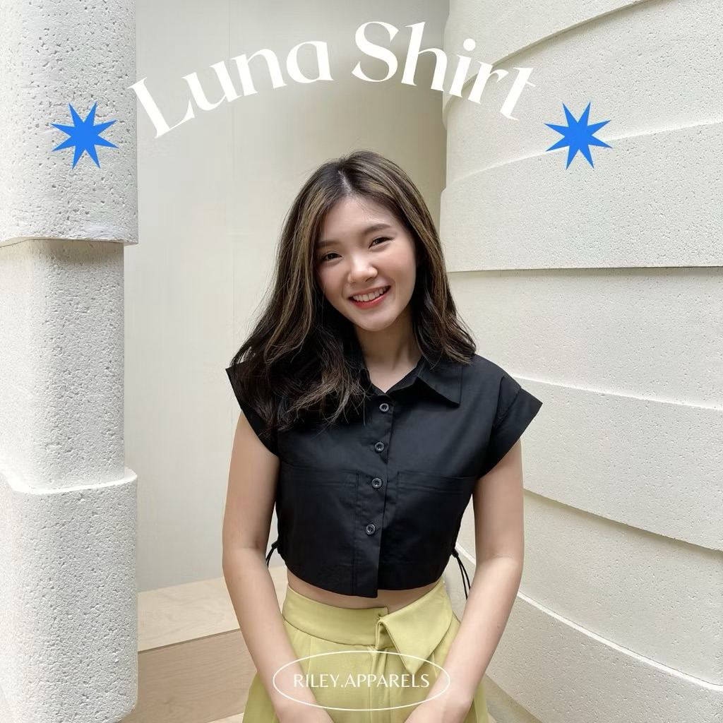 ส่งต่อ Riley.apparels - Luna Shirt สีดำ
