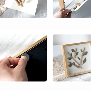 กรอบรูป 3D cutout กรอบรูปอะครีลิคลึก DIY ขอบสีขาว ลึก 3 ซม. กรอบรูปตกแต่งบ้าน