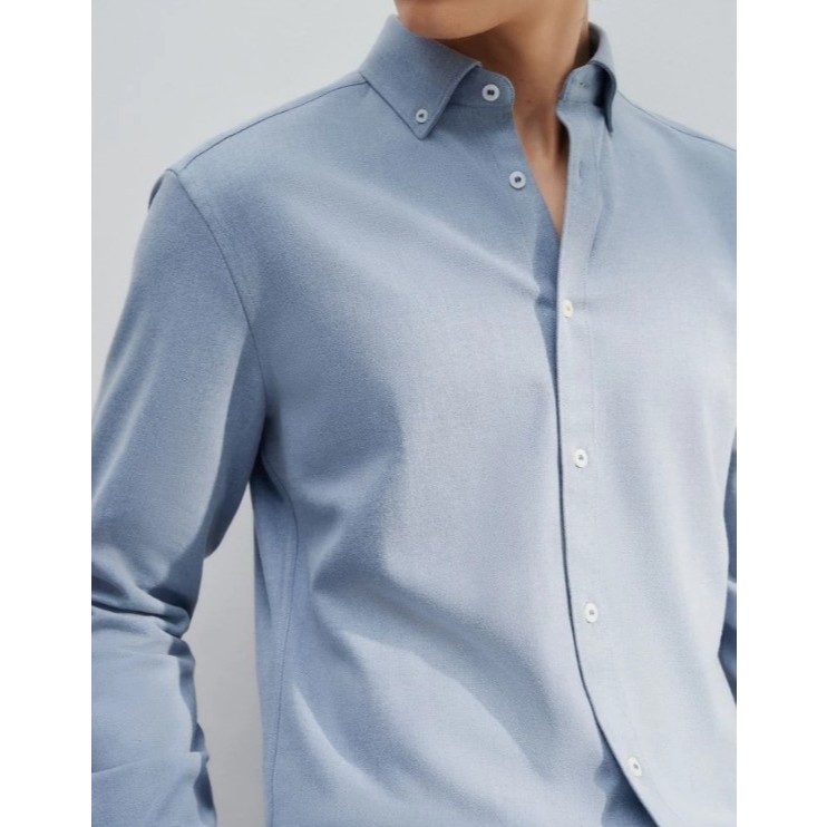 G2000 เสื้อเชิ้ตแขนยาวลำลองสำหรับผู้ชาย ทรง Smart Fit รุ่น 4612910272 BLUE ราคา ถูกที่สุด ดีลบีเคเค แกลเลอรีภาพที่ 7
