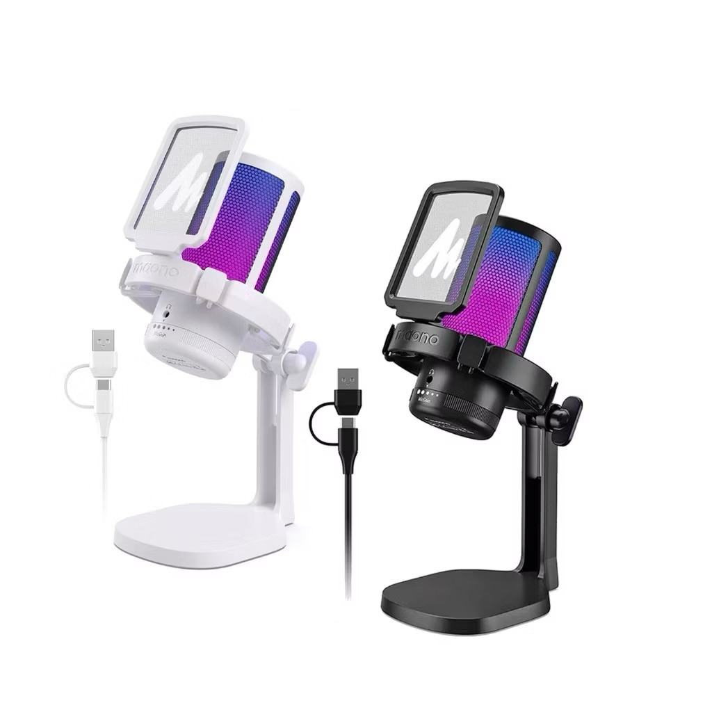 Maono DM20 ไมโครโฟนเกมมิ่ง RGB USB ตัดเสียงรบกวน สําหรับ PC / PS5 / PS4