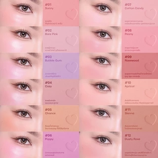 ถูก/แท้/มีไลฟ์ (มีสีใหม่) บลัชออน ODBO Iconic Powder Blush บลัชไอโคนิค บลัชเนื้อฝุ่น ปัดแก้ม เนียนนุ่ม พิกเมนต์แน่น ติดท