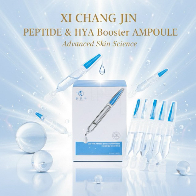 XI CHANG JIN (ได้ 30 หลอด/กล่อง) แอมพูลบูสผิวกระจ่างใส ผิวอิ่มน้ำแต่ไม่มัน ชะลอริ้วรอย