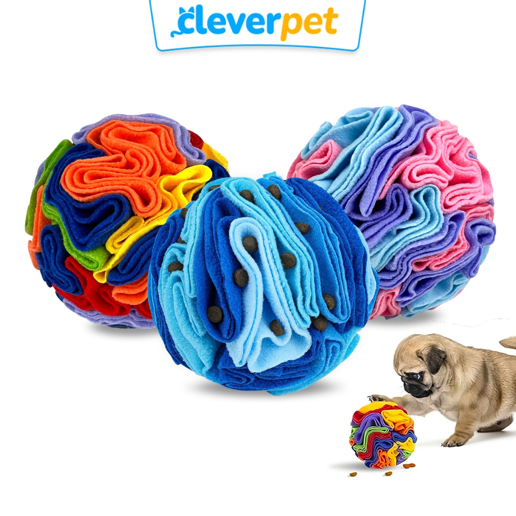 [ส่งฟรี ] CleverPet ของเล่นสุนัข ฝึกทักษะ IQ ลูกบอลหมาใส่อาหารได้ ของเล่นบริหารสมองสุนัข Puzzle Dog Toy