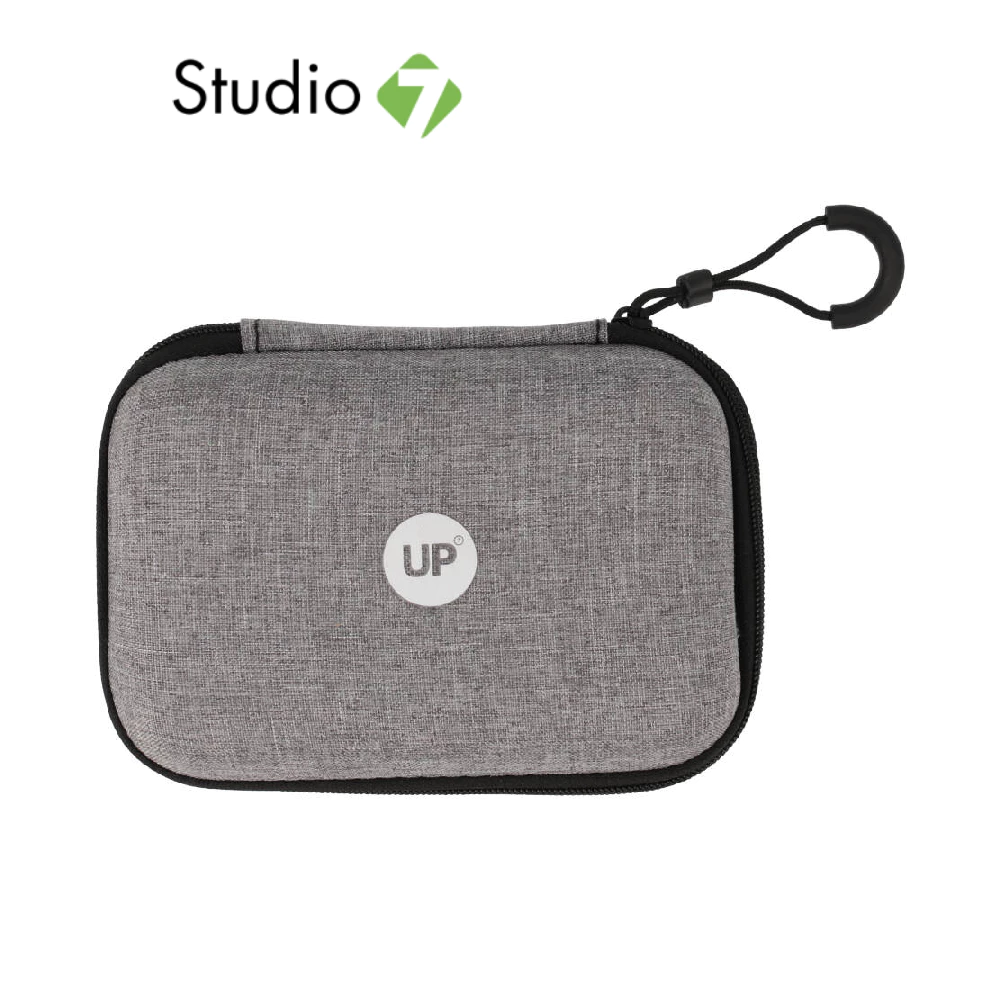 กระเป๋า UP7 Tech Pouch Ziper bag (14x10x4 cm.) Grey by Studio7