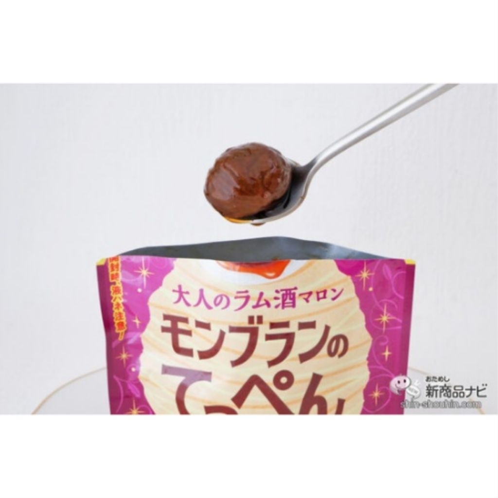Kracie Mont Blanc Top (65g) เกาลัดแช่ในน้ำเชื่อมรัม  ขนมหวานสไตล์ตะวันตก  เกาลัด ขนมญี่ปุ่น ราคา ถูกที่สุด ดีลบีเคเค แกลเลอรีภาพที่ 2