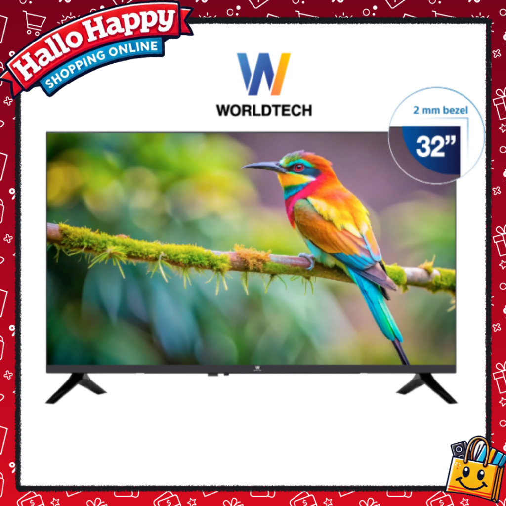 Worldtech ทีวี 32 นิ้ว LED Digital TV ดิจิตอลทีวี HD Ready โทรทัศน์ ขนาด 32 นิ้ว