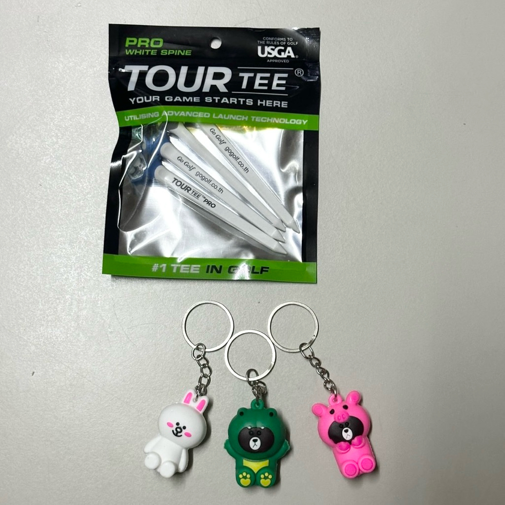 Tour Tee Pro White Spine 🎉แถมฟรีพวงกุญแจ 1 ชิ้น (สุ่มแบบ)🎉 | Tour Tee Pro Black Spine [1 แพค มี 4 ชิ้น]