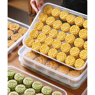 [พรีออเดอร์] กล่องสำหรับเก็บขนมไว้เตรียมไส้ขนม พร้อมฝาปิดสนิทเข้าตู้เย็นได้