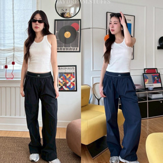 💫พร้อมส่ง💫A boxer pant • กางเกงขายาวทรงกระบอก ผ้าร่มใส่สบาย …