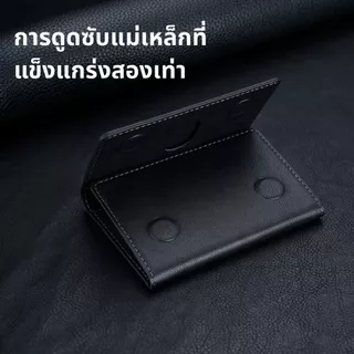 กระเป๋าพกพา ซองการ์ดโทรศัพท์มือถือ ดูดแม่เหล็ก กระเป๋าสตางค์หนัง กระเป๋าสตางค์สตางค์