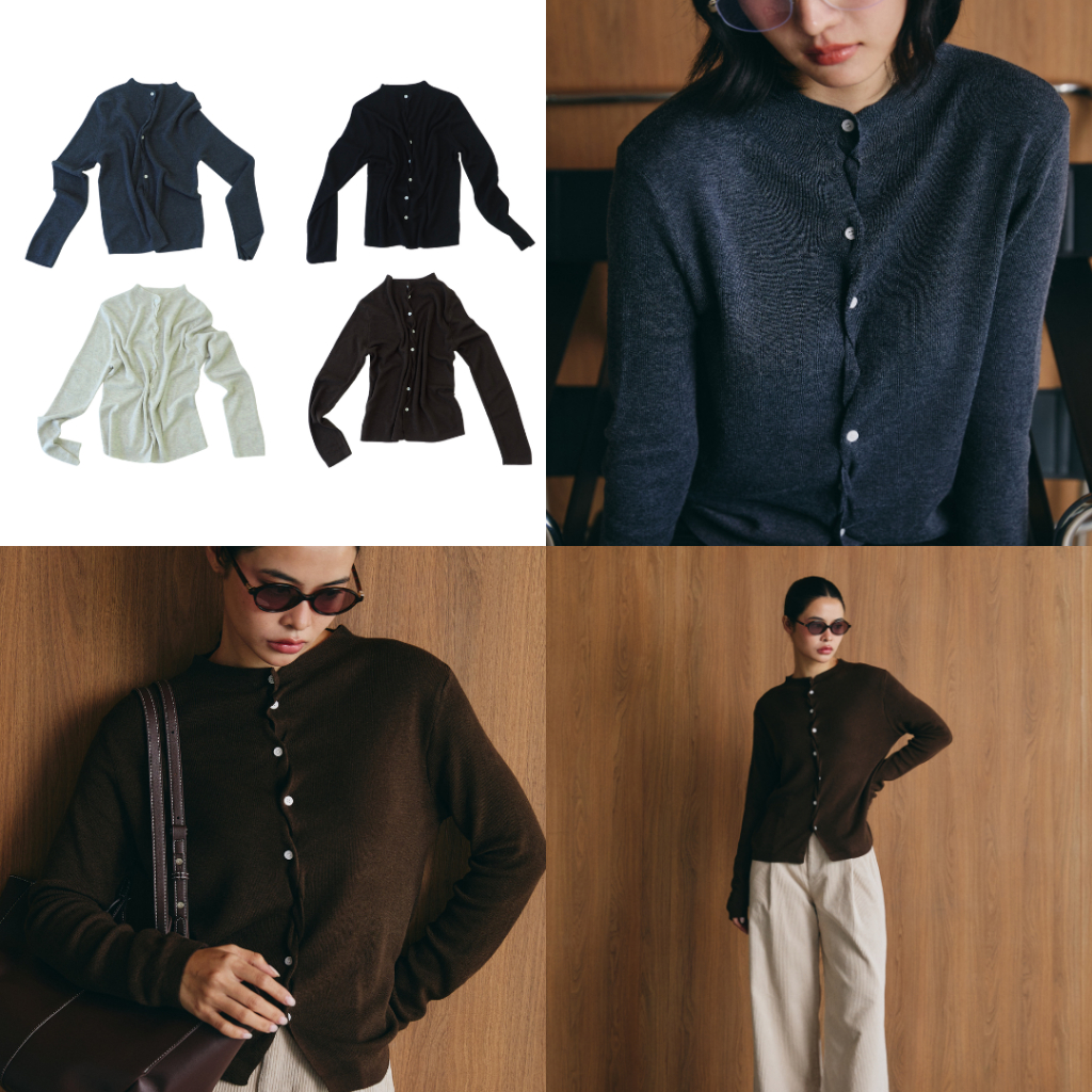 EVERYDAY - Tilt Knit เสื้อแขนยาวผ้านิตติ้งกระดุมบิด