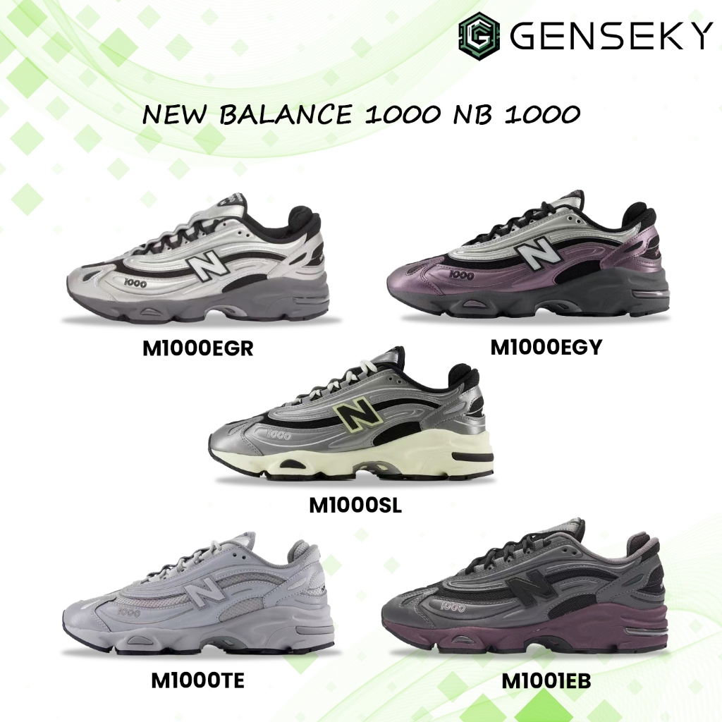 (ของแท้100% ) New BALANCE 1000 รองเท้าวิ่งระบายอากาศ nb 1000 ระบายอากาศได้ดีและสะดวกสบาย M1000EGR/M1
