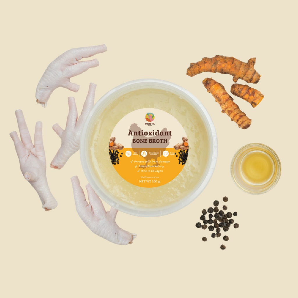 Holistik Pet Food : Antioxidant Bone Broth 100g