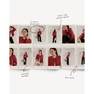 [ CHICAGO BLAZER ] ทรงคอกลม น่ารักมากก มาพร้อมกับผ้าทวิตเนื้อนุ่ม ใส่สบายมากๆเลยค่ะ ใส่คลุมได้ลุคจึ่งๆกันไปเลยย