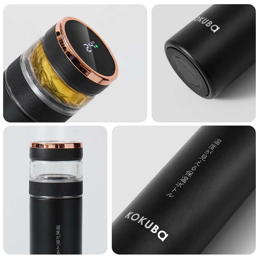 KoKuBa แก้วเก็บความเย็น กระบอกชงชา แก้วชงชา 500ml จอแสดงผล led บอกอุณภูมิ กระบอกเก็บความร้อนและเย็น thumbnail 6