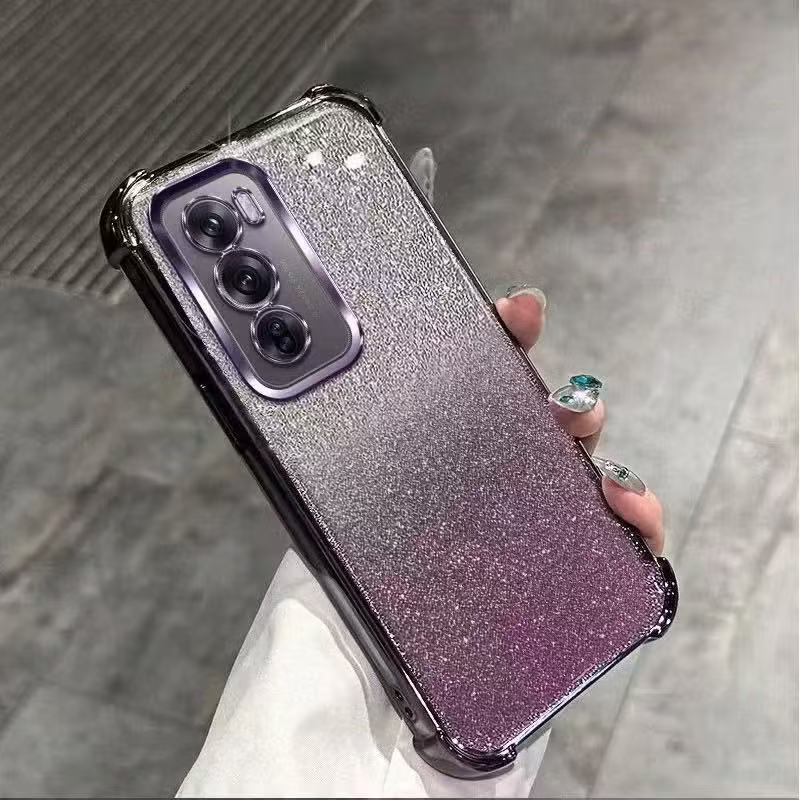 เคสพร้อมส่ง/กากเพชรหรูหรา สำหรับ OPPO Realme C75 C75X C71 เคสกันกระแทกสีมุม