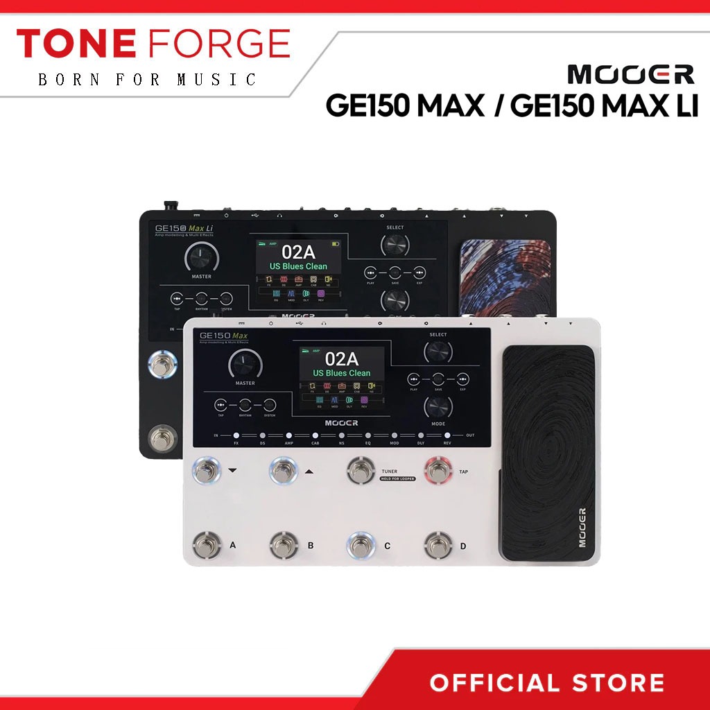 Mooer GE150 Max / GE150 Max Li Amp simulation effects มัลติเอฟเฟคกีตาร์ มัลติเอฟเฟค กีตาร์