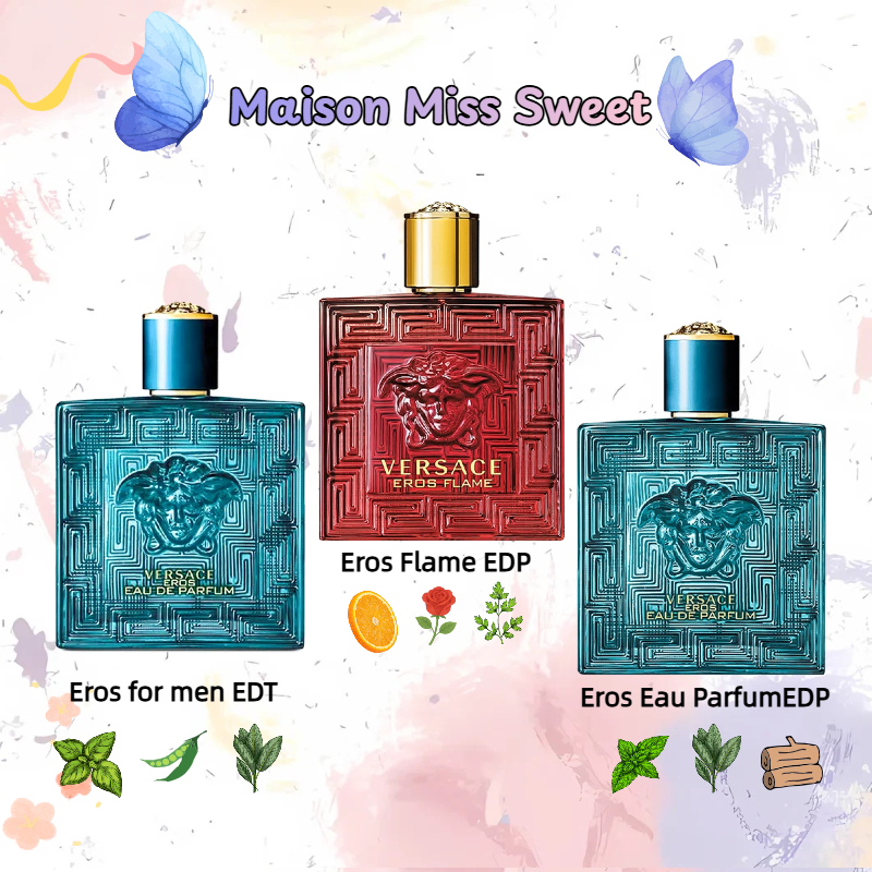 ของแท้💯 Eros for men/ Eros Eau de Parfum/ Eros Flame EDP 2ml 5ml 10ml กลิ่นผู้ชายโทนหวานนิดๆ ติดทนมา