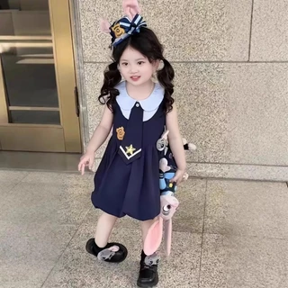 1-9 ปี ชุดเดรสสาว กระต่ายน้อย ชุดเดรส กระโปรงแฟชั่นทรงบอลลูน เดรสแขนกุดเด็กผู้หญิง ชุดเดรสเด็กผู้หญิงน่ารักๆ