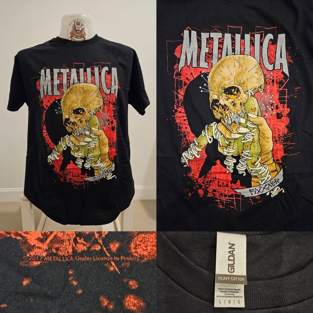 🌍เสื้อวง Metallica  เสื้อวงงานลิขสิทธิ์แท้ นำเข้า 100% ป้ายGildan UK สินค้ามือ1🚩