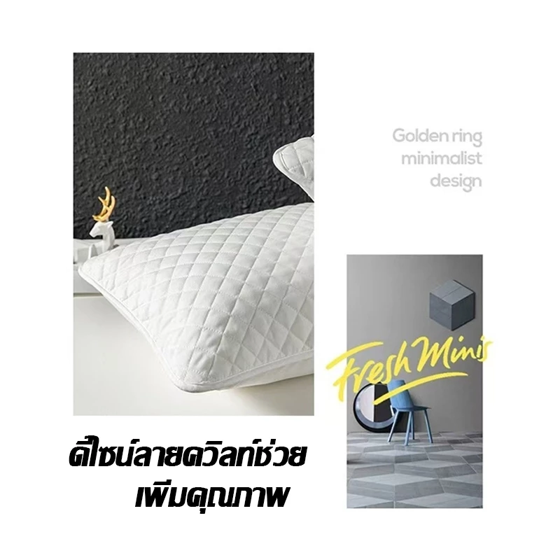 ปลอกหมอนผ้าคอตตอน กันไรฝุ่น ขนาด 48*72 ซม thumbnail 6