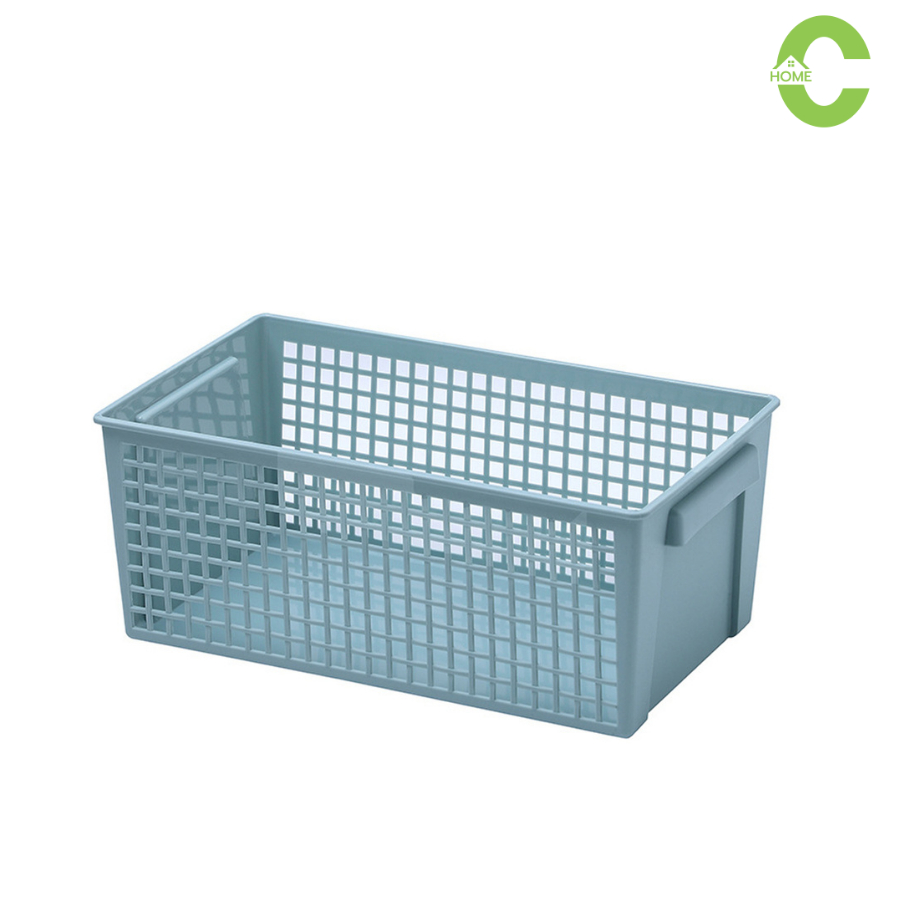 ตะกร้าเก็บของ ตะกร้าพลาสติก ตะกร้าใส่ของ ตะกร้าวางของ Packing basket ช่วยจัดระเบียบ เคลื่อนย้ายได้ง่าย Simple Living
