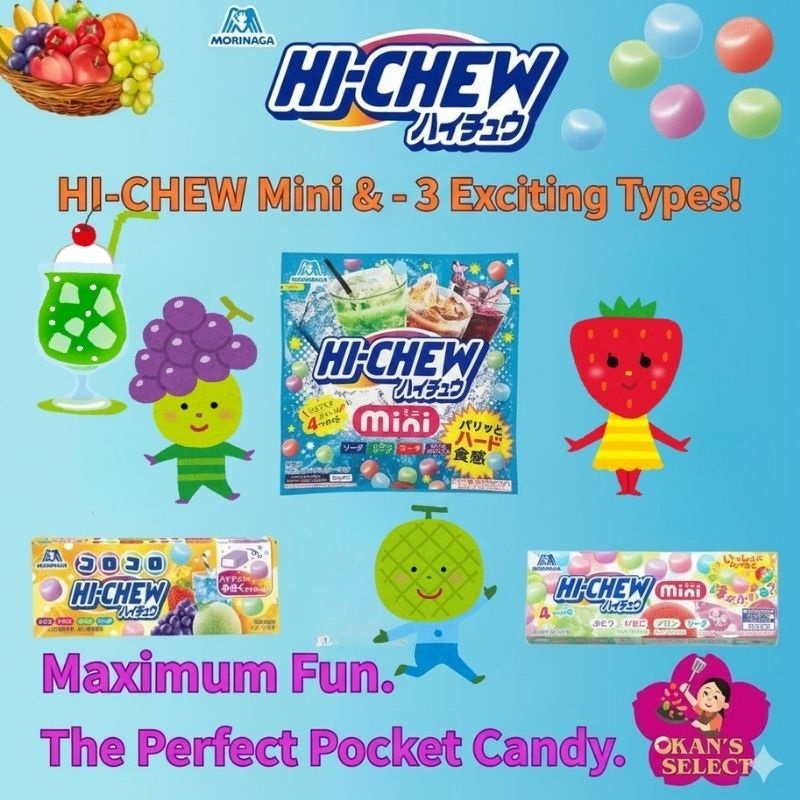 💥 NEW! HI-CHEW Mini & Korokoro Lineup (3 Options) - Your Flavor Adventure in a Pouch! 🍬
