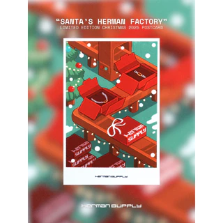 HERMAN SUPPLY - "Santa's Herman Factory" POSTCARD [LIMITED EDITION]