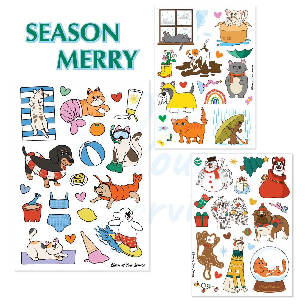 Season Merry - Sticker decor