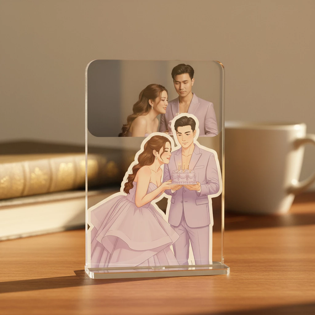 สแตนดี้อะคริลิกสั่งทำ Wanpises รูปจริงผสมการ์ตูน thumbnail 6