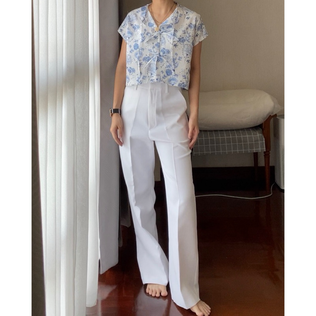 ส่งต่อกางเกง แบรนด์ hyde.apparels สีขาว ไซซ์s