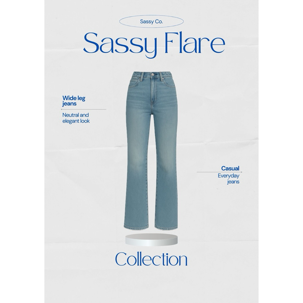 SASSY FLARE | wide leg jeans