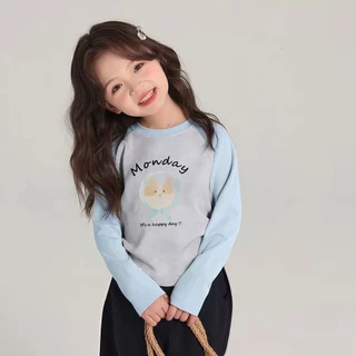 Beryl kids🌸เสื้อยืดเด็กหญิง🎀เสื้อเด็กแขนยาว คอกลม พิมพ์ลายน่ารัก ลำลองใส่สบาย ใส่ได้หลายโอกาส ผ้านุ่ม งานดี