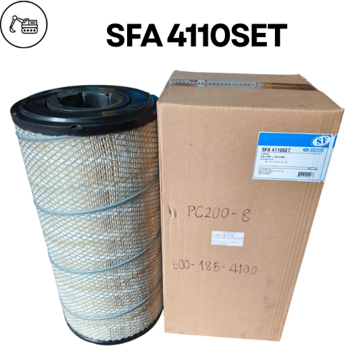 กรองอากาศ PC200-8 600-185-4100 Sure Filter SFA 4110SET ( P532966 P533781 600-185-4110 600-185-4120 )