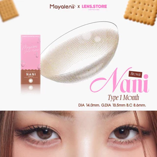 MAYALENS รุ่น NANI นานิ เลนส์น้ำตาลธรรมชาติ มีกลิสเตอร์ สวยละมุน สูตรใหม่ Hydro & Hydra