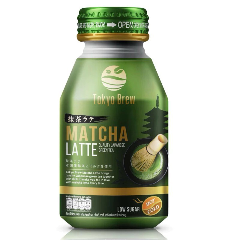 UCC Tokyo Brew Matcha Latte มัทฉะลาเต้ ชาเขียวญี่ปุ่นแท้ น้ำตาลน้อย Low Sugar พร้อมดื่ม